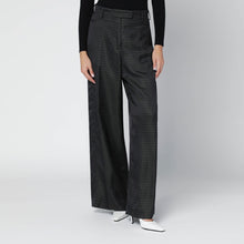 Dries Van Noten Black jacquard trousers