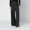 Dries Van Noten Black jacquard trousers