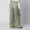 Dries Van Noten Wide-leg green striped trousers