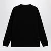 The Row Black cotton crew-neck sweater