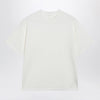 The Row Estavo oversized linen jersey T-shirt in white