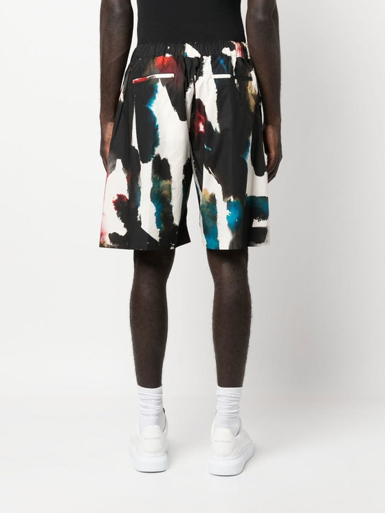 Alexander McQueen Straight Print Shorts