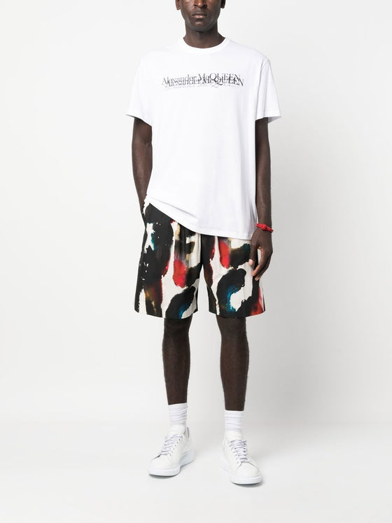 Alexander McQueen Straight Print Shorts