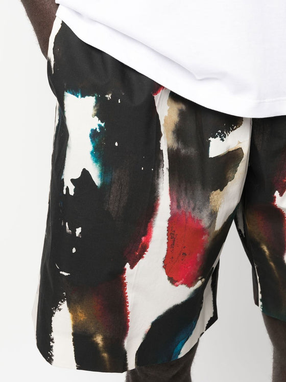 Alexander McQueen Straight Print Shorts