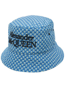 Alexander McQueen Bucket hat with skull print
