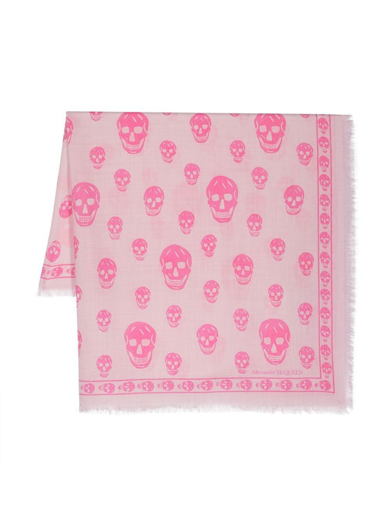 Alexander McQueen Skull wool scarf