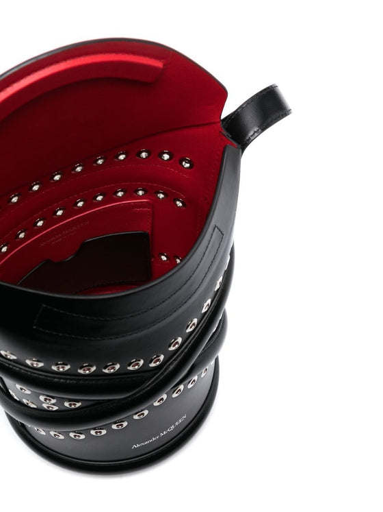 Alexander McQueen The Curve Studded Crossbody Bag