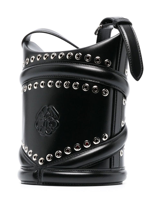 Alexander McQueen The Curve Studded Crossbody Bag