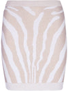 Balmain Zebra knit short skirt