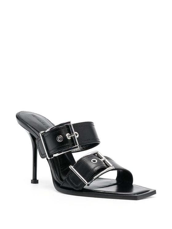 Alexander McQueen 100mm Buckled Leather Sandals