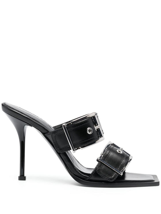 Alexander McQueen 100mm Buckled Leather Sandals