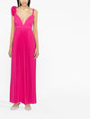 P.A.R.O.S.H. Palmer pleated maxi dress