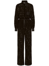 Dolce & Gabbana lace-trim long-sleeve jumpsuit