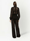 Dolce & Gabbana lace-trim long-sleeve jumpsuit