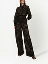 Dolce & Gabbana lace-trim long-sleeve jumpsuit