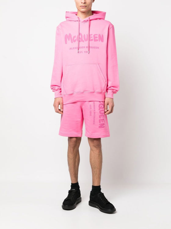 Alexander McQueen Graffiti-print Track Shorts