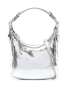  By Far Pre Cosmo metallic top-handle bag