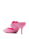 Alexander McQueen 75mm Metallic toe-cap Detail Mules