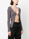 Gcds Logo lurex cardigan