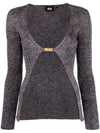 Gcds Logo lurex cardigan