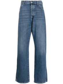 Alexander Mcqueen wide-leg panelled jeans