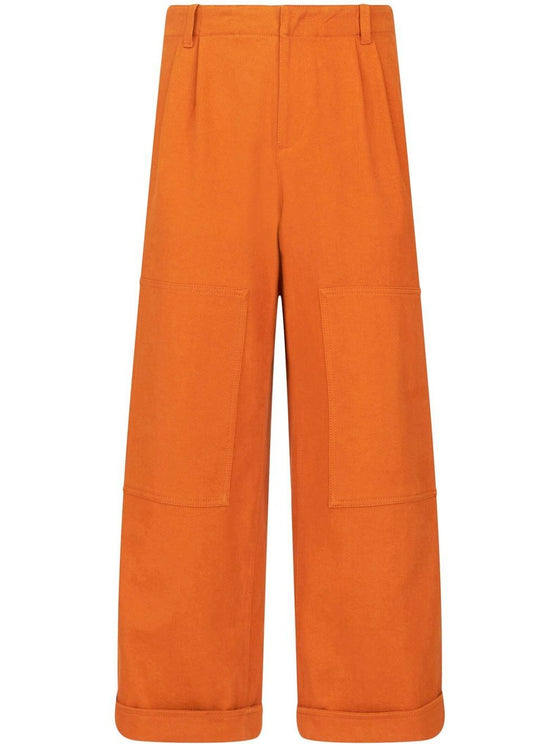 Etro Wide-leg crop trousers