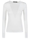 Liviana Conti Long sleeve cotton blend t-shirt
