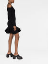 Alexander McQueen Short knitted dress with V-neck