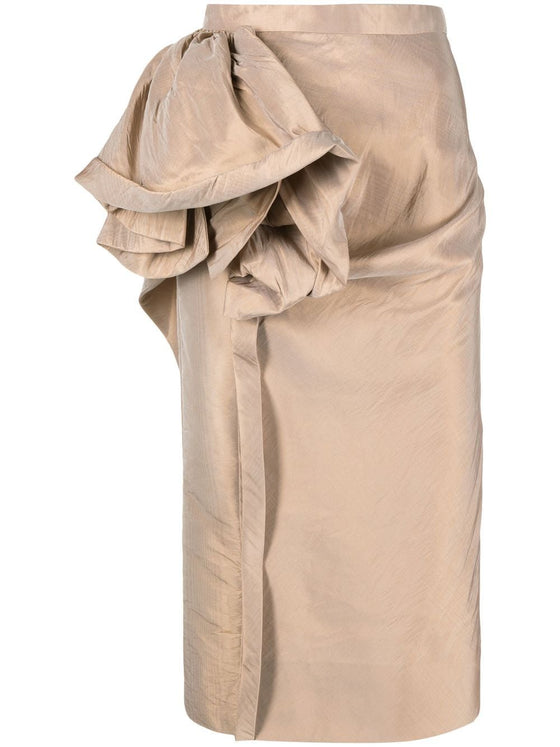 Maison Margiela Midi skirt with ruffles