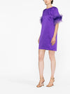 P.A.R.O.S.H. Feathered mini dress