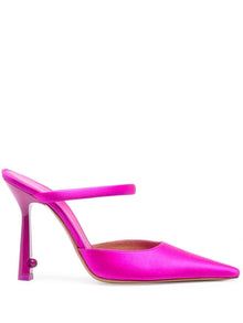  Off White satin lollipop mules
