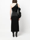 David Koma Ruffle detail one shoulder midi dress