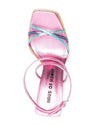 Haus Of Honey Wannabe Mirror Leather Sandals