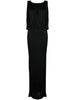 Saint Laurent draped sleeveless jersey dress