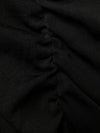 Saint Laurent semi-sheer one-sleeve long dress