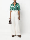 F.R.S . Printed silk pajama shirt