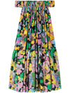 Az Factory With Lutz Huelle Off shoulder midi dress