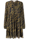 Mmk Printed midi dress