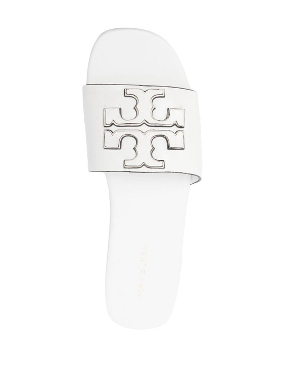 Tory Burch Logo Embossed Slides