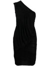 Rick Owens One-shoulder short dress