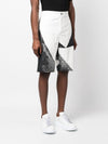 Alexander McQueen abstract-print cotton bermuda shorts