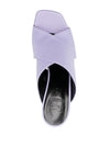 Si Rossi 130mm Platform Leather Mules