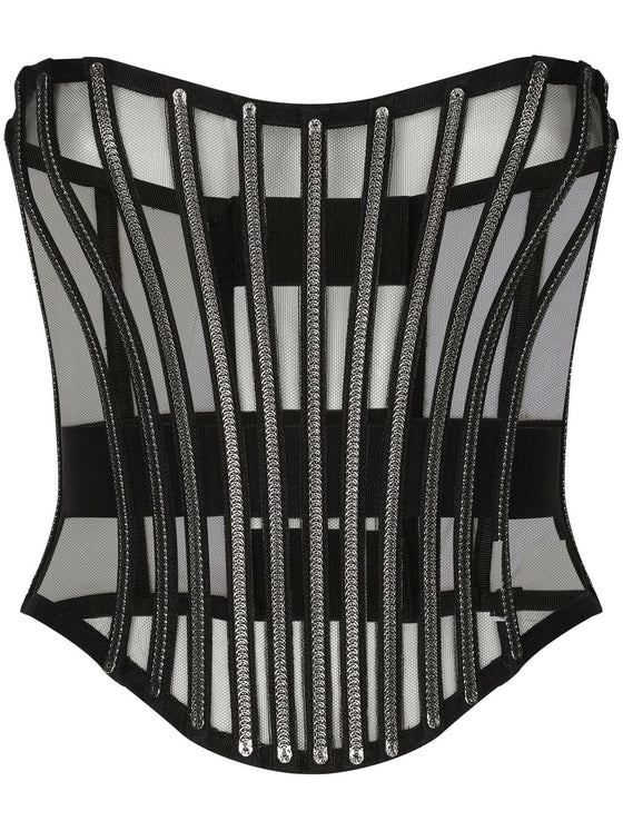 Dolce & Gabbana Tulle corset belt with boning