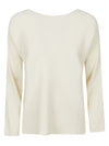 Liviana Conti Ribbed viscose sweater