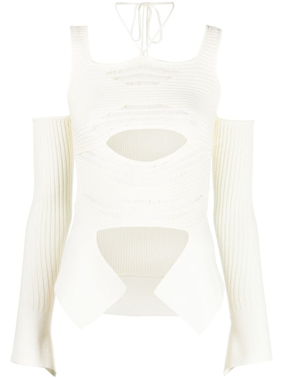 ANDREĀDAMO Andrea Adamo Top White