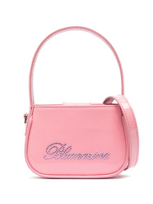 Blumarine crystal-embellished logo tote bag