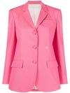 Palm Angels Cotton single-breasted blazer jacket