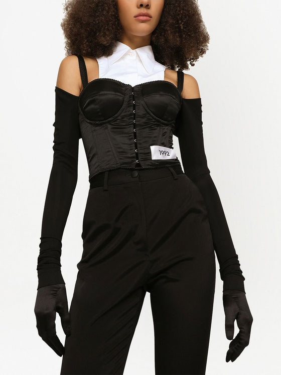 Dolce & Gabbana layered-shirt corset top