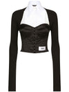 Dolce & Gabbana layered-shirt corset top