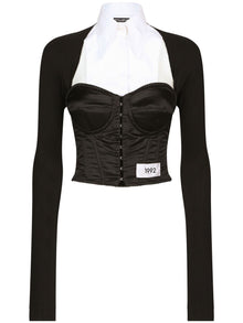  Dolce & Gabbana layered-shirt corset top